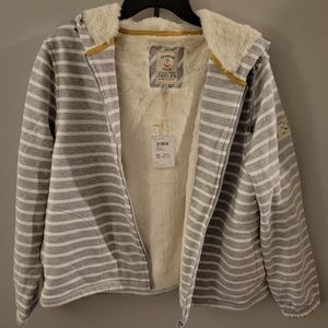 Joules Sherpa Lined Full Zip Hoodie Sweatshirt